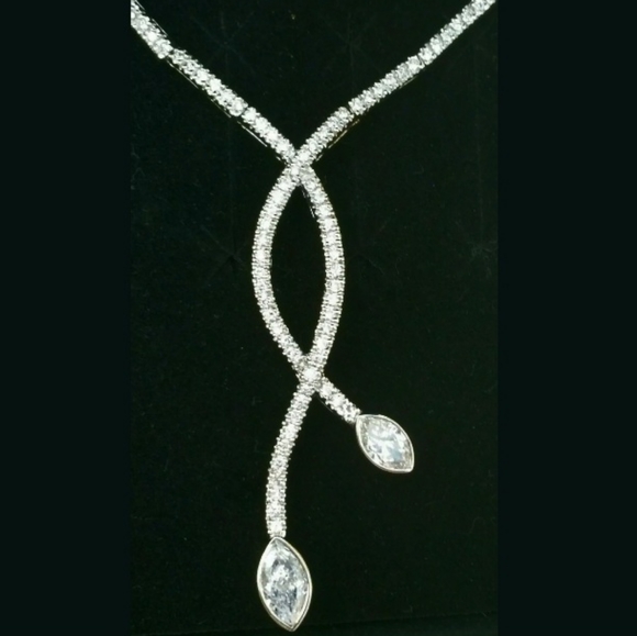 14k Gold Diamond Marquise 2.42 tcw Necklace
